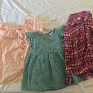Cat & Jack large (10-12) girls shirts set